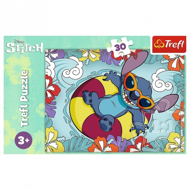 Puzzle 30 Dielikov Lilo a Stitch na Prázdninách