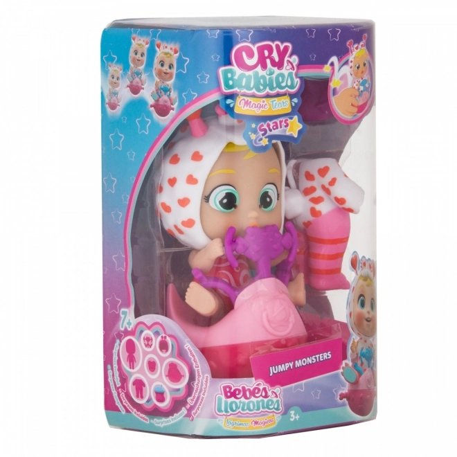 Bábika Cry Babies Hvězdne Jumpy Monsters Momo
