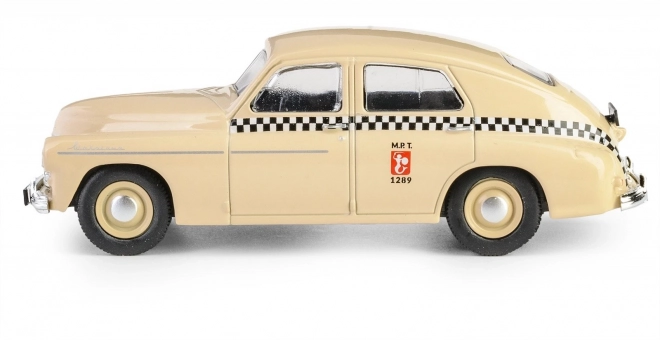Retro vozidlo Warszawa M20 taxi pieskové