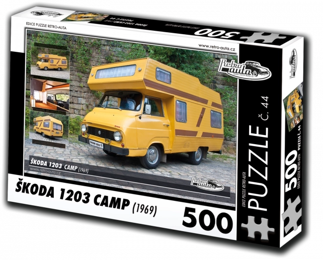 Retro puzzle Škoda 1203 Camp 1969