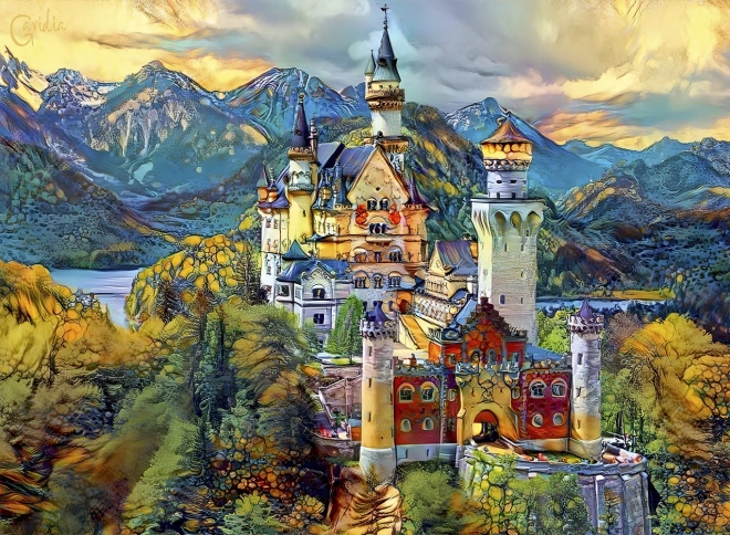 Puzzle Neuschwanstein, Nemecko 6000 dielikov