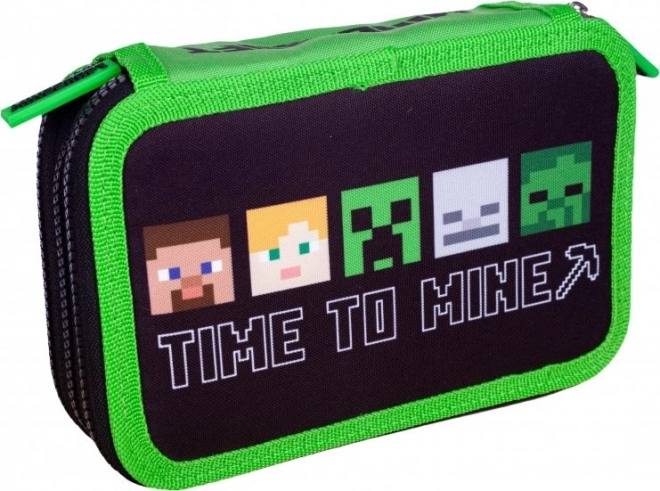 Školský peračník Minecraft Alex a Steve trojposchodový