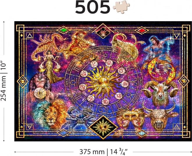 Drevené puzzle Zverokruh 505 dielikov