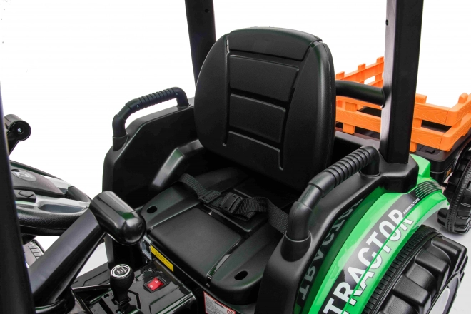 MEGA Traktor D68 s prívesom zelený