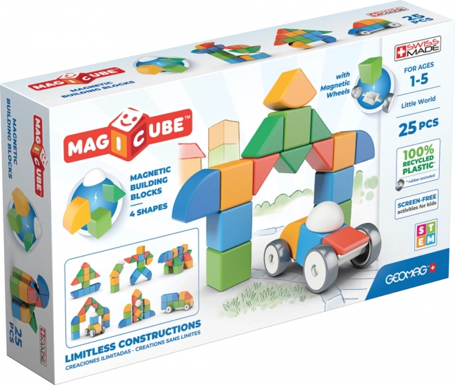 Magnetické stavebnicové tvary Geomag Magicube 25 dielov