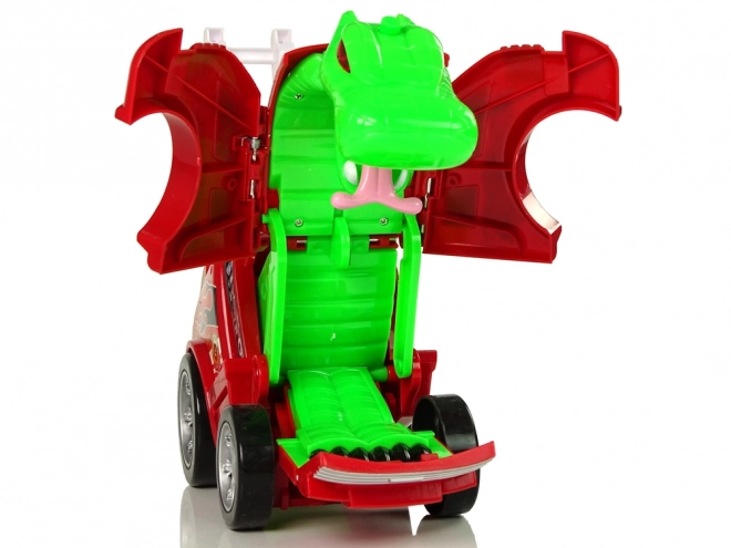 Auto straž transformácia drak 2v1 hasiaci voz