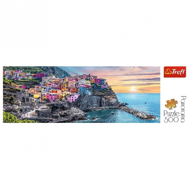 Puzzle 500 Ks. - Panorama: Vernazza Pri Západe Slnka, Taliansko