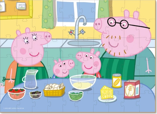 Puzzle Peppa Pig: Spoločné varenie 60 dielikov