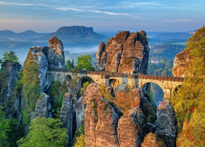 Puzzle Skalný most Bastei 500 dielikov