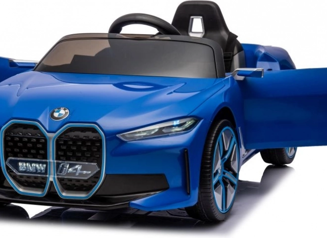 Detské elektrické auto BMW i4 modré 4x4