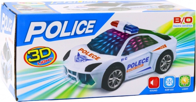 Interaktívne policajné auto so svetlami a zvukmi