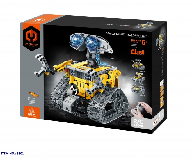 Stavebnica robot 4v1 s RC ovládačom a aplikáciou