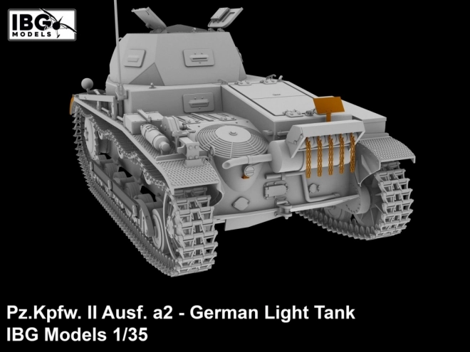 Plastikový model nemeckého ľahkého tanku Pz.Kpfw II Ausf. a2 1/35