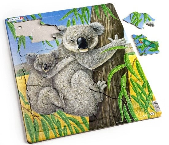 Puzzle Medvedík Koala s mláďaťom 25 dielikov