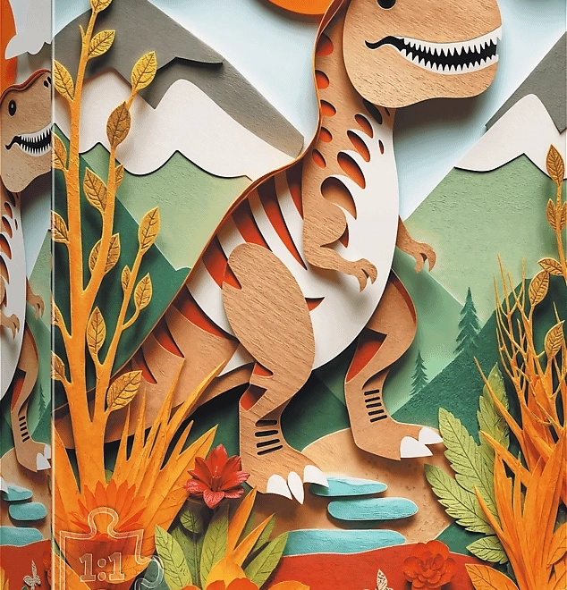 Puzzle Paper Art: Dinosaurus 160 dielikov