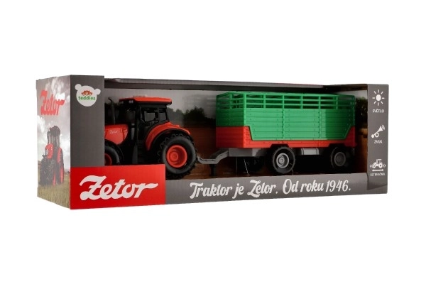 Traktor Zetor so svetelnými a zvukovými efektmi - 36 cm