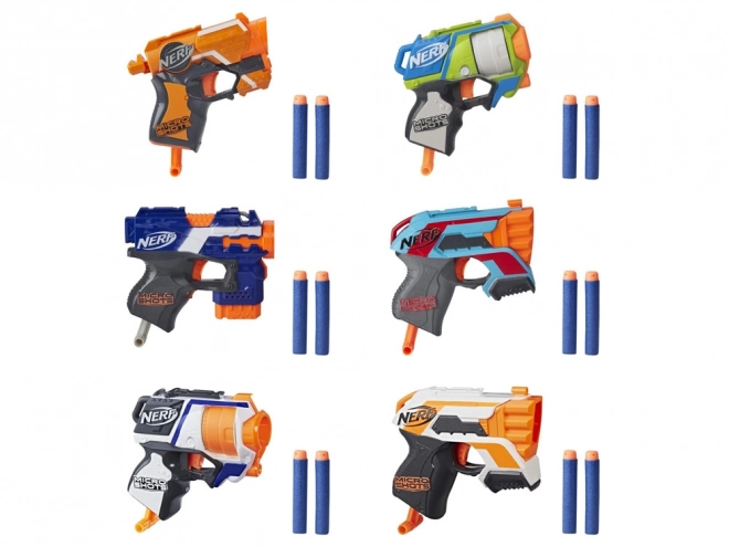 Veľká sada pištolí Nerf Strike s 6 pištoľami a penovými nábojmi