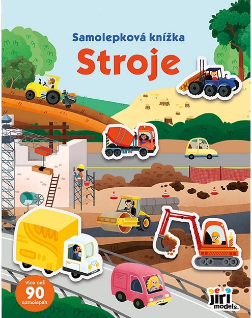Samolepková knižka Stroje