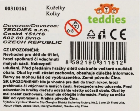 Farebná sada kolkov a loptičiek pre deti