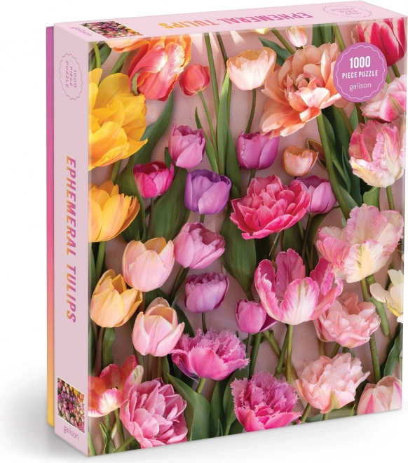 galison puzzle pominuteľné tulipány 1000 dielikov