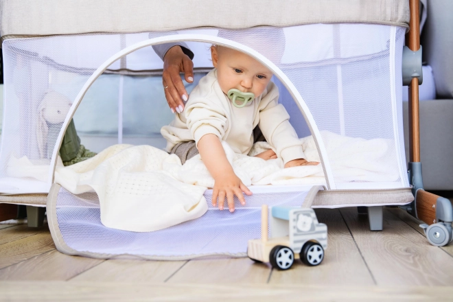 Postieľka 4v1 Béžová MoMi Smart Bed