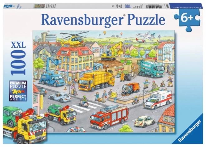 Ravensburger Puzzle Autá v meste XXL 100 dielikov