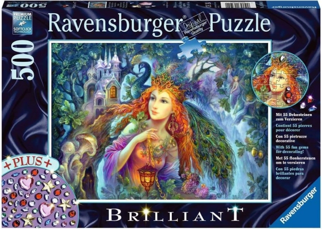 Ravensburger Puzzle s drahokamami Víly prach 500 dielikov