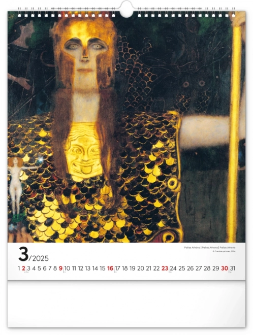 Nástenný kalendár Gustav Klimt 2025