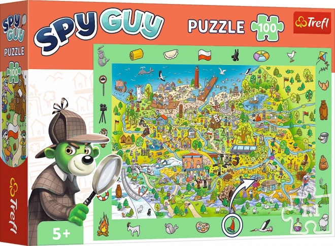 Trefl: Pozorovacie puzzle 100 ks - Spy Guy - Poľsko