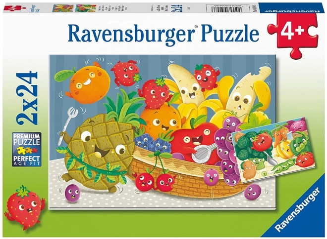 Ravensburger puzzle Drzé plody 2x24 dielikov