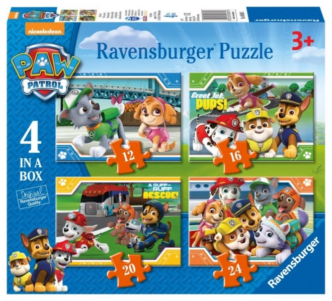 Ravensburger Puzzle Tlapková patrola 4v1