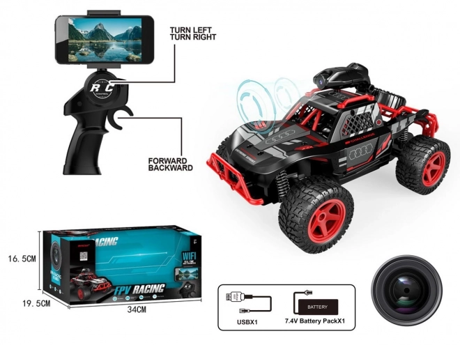 Závodné RC auto s kamerou
