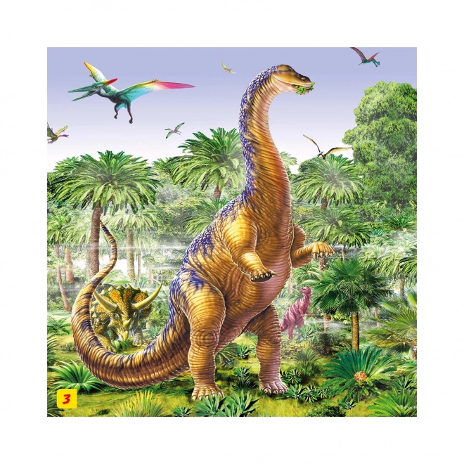 Puzzle s dinosaurem: Parasaurolophus 60 dielikov