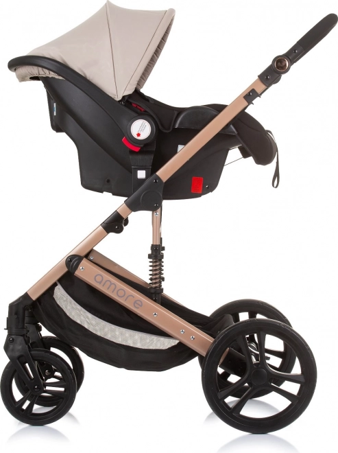 Chipolino Autosedačka Amore i-Size 40-85cm, Flamingo – Macadamia