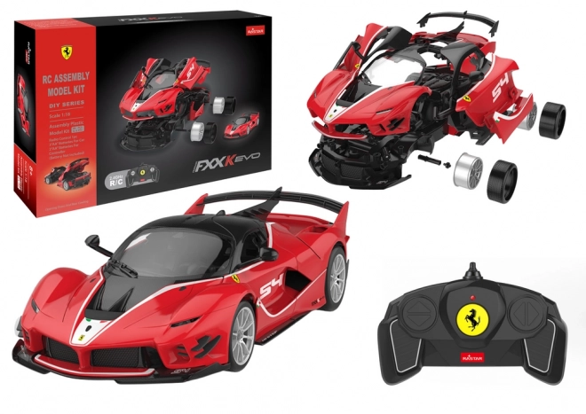 Stavebnica auto Rastar Ferrari FXXK EVO červené