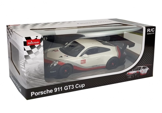 Auto na diaľkové ovládanie Porsche 911 GT3 CUP Rastar 1:14 biele