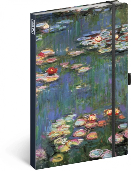 NOTIQUE Zápisník Claude Monet, linajkovaný, 13 x 21 cm