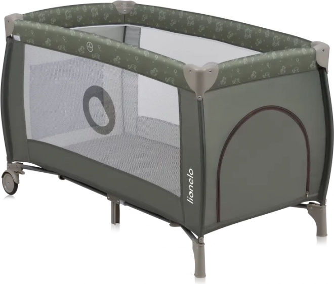 Cestovná postieľka Lionelo Sven Plus Beige Olive