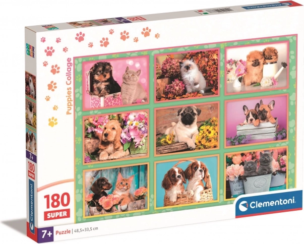 clementoni puzzle šteniatka 180 dielikov
