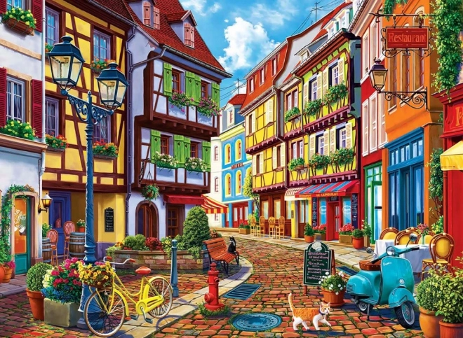 Puzzle Dlaždená Ulička 500 Dielikov Anatolian