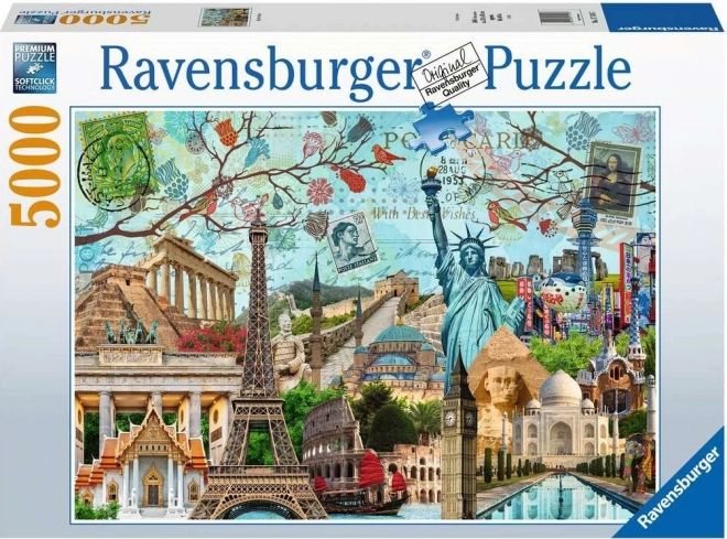 Puzzle Ravensburger Velkomesta – koláž 5000 dielikov