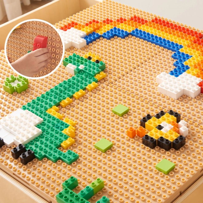 Masterkidz drevený vzdelávací stôl s príslušenstvom STEM Wall