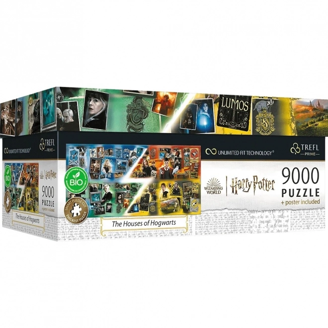 Puzzle TREFL Harry Potter: Bradavické koleje 9000 dielikov