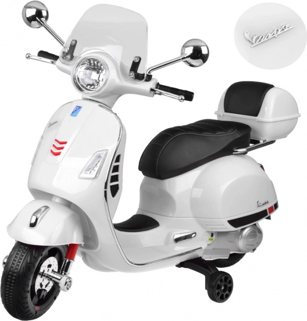 Elektrický skúter Vespa GTS Super pre deti – Biela