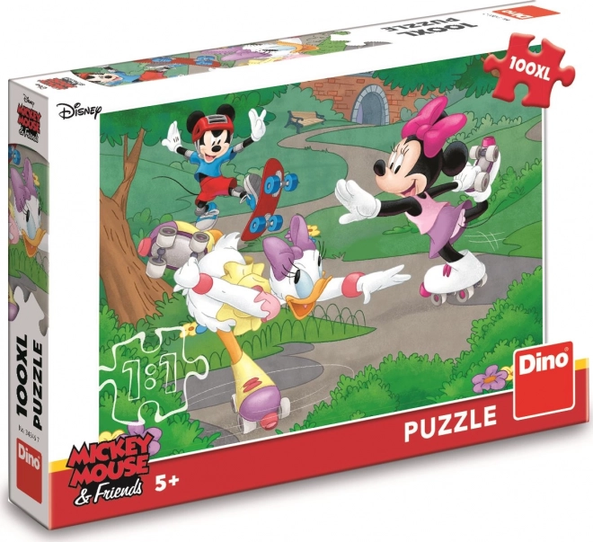 Detské puzzle Minnie športuje XL 100 dielikov