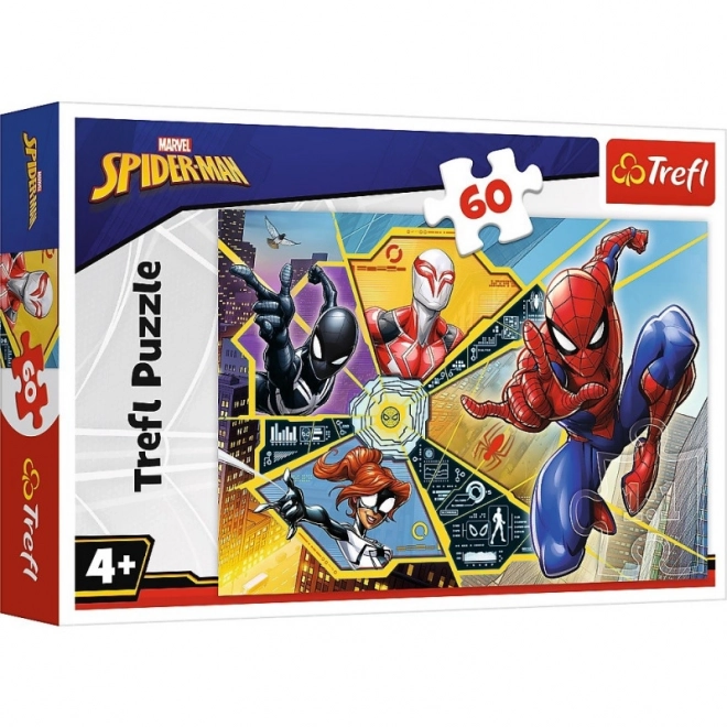 Puzzle Spiderman: Na sieti 60 kúskov