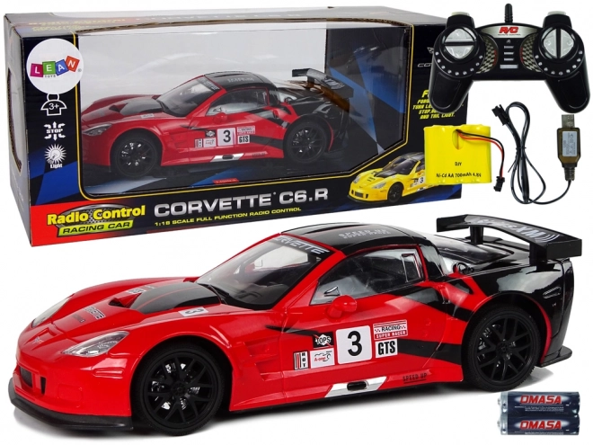 Auto Na Diaľkové Ovládanie Corvette C6.R Červené