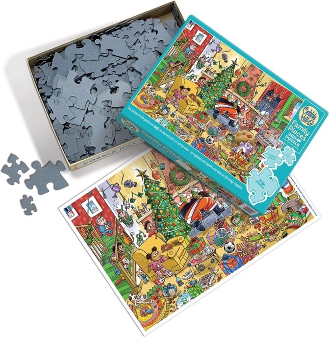 Rodinné puzzle Chytání Santy