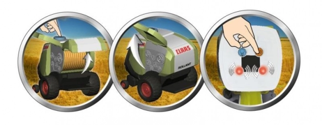 Traktor Claas Axion 870 s lisom na balíky