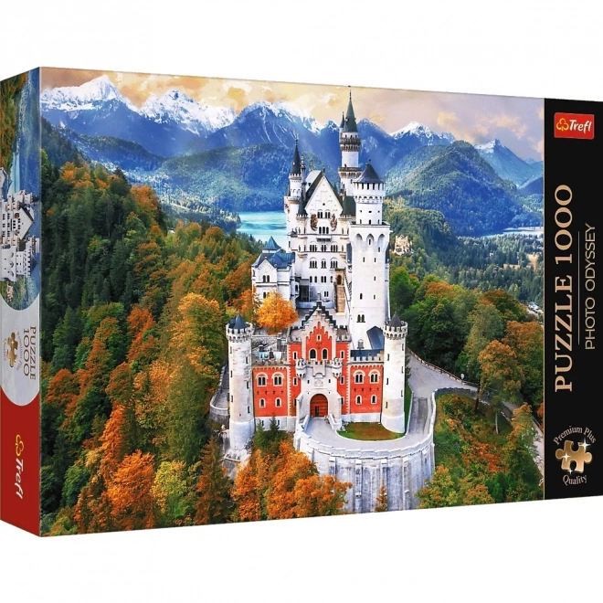 Puzzle 1000 dielikov - Premium Plus - Foto Odyssey - Zámok Neuschwanstein, Nemecko